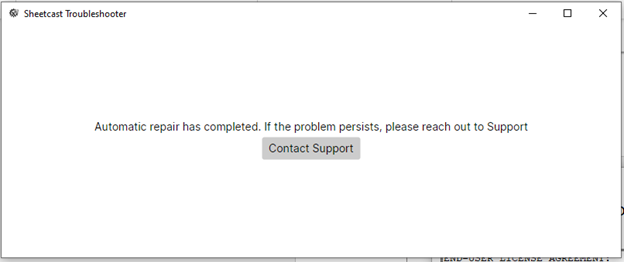 Installation Troubleshooter