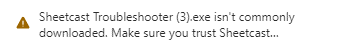 Downloading the troubleshooter